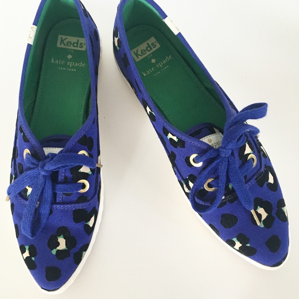 Cute Keds Kate Spade leopard print Pointer sneaker